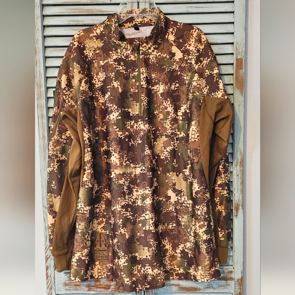 PLANET ECLIPSE HDE CR (Combat Ready) PAINTBALL JERSEY Unisex Size Small Camo Top
